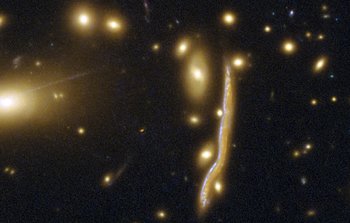 Cosmic snake pregnant with stars