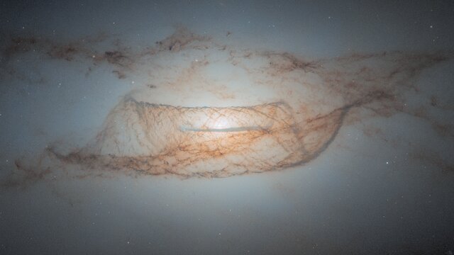 Lenticular dust in detail